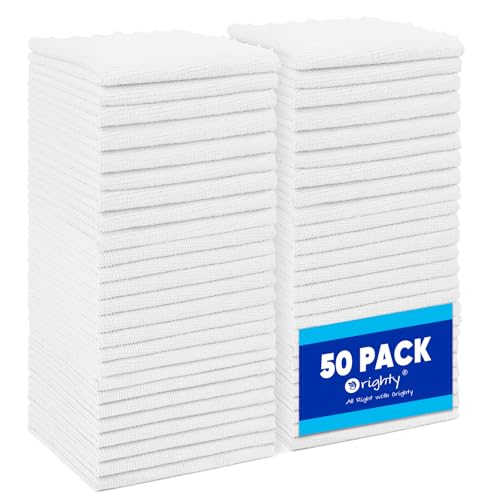 Microfiber Cleaning Cloth Bulk (50 Count)