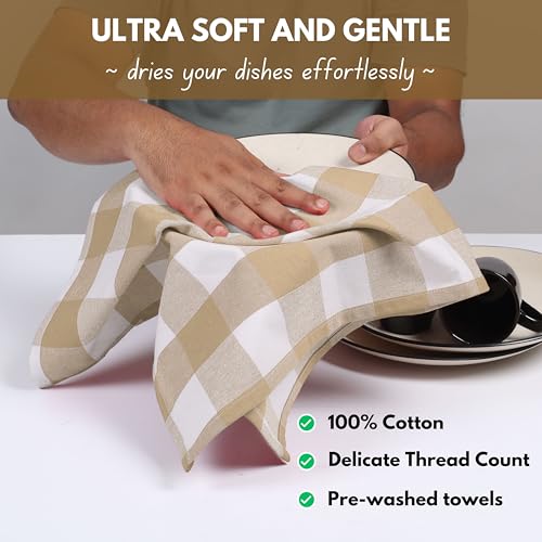 4 Pack Buffalo Check Kitchen Towel 16"x26" (4 Count)