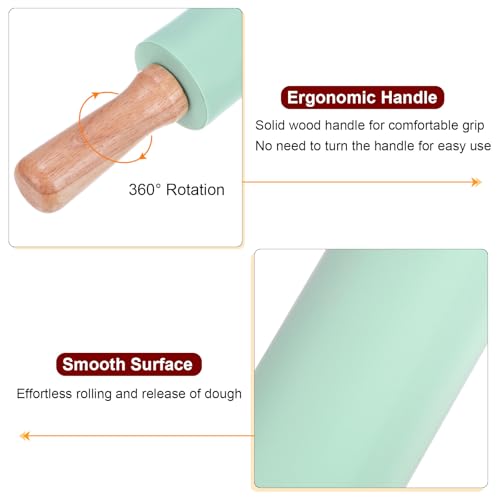 Silicone Rolling Pins for Baking 16.93 Inch Non