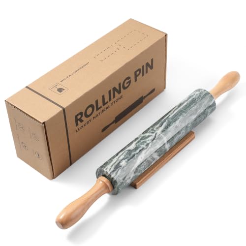 Natural Green Marble Rolling Pin