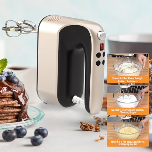 9 Speed Digital Hand Mixer Electric