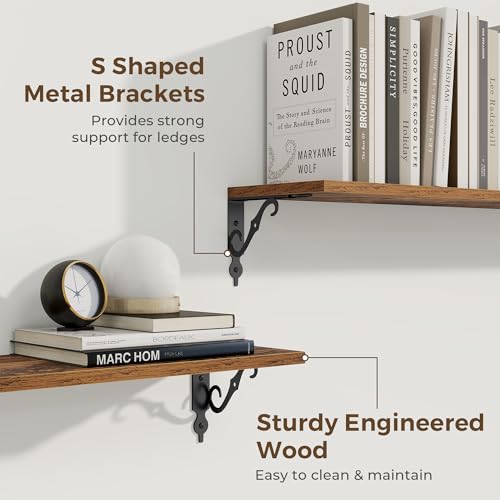 Floating Shelves for Wall Decor (2 Count)