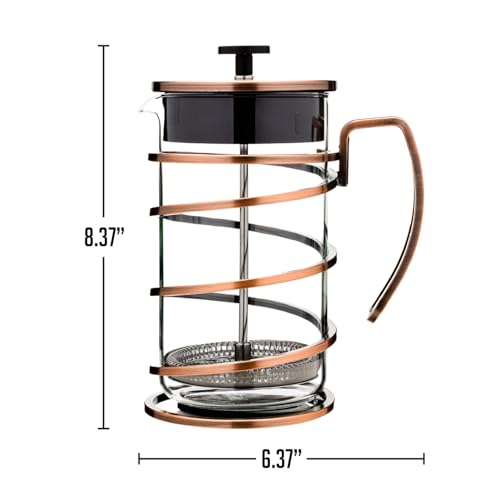 French Press Coffee Maker 34oz with 4 Filters System