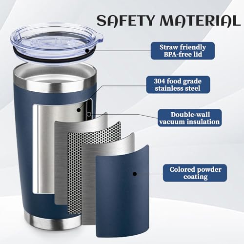 DIW 20oz Insulated Travel Coffee Tumbler Bulk with Lid