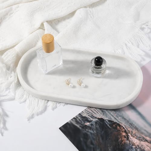 Natural White Marble Tray for Home Decor