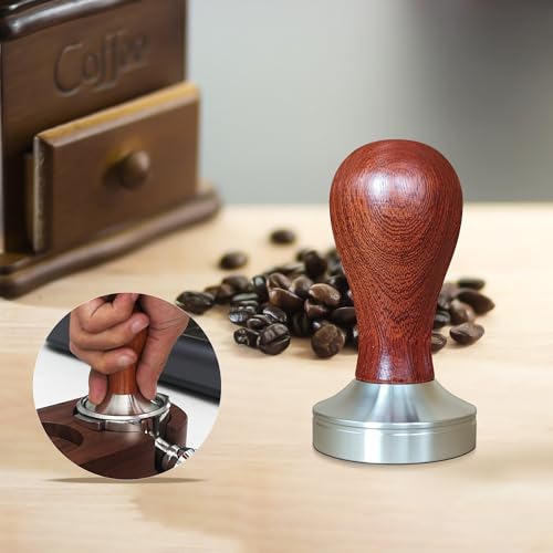Coffee Tamper Espresso Hand Tamper 304 Stainless Steel Espresso Coffee Tamper with Mat