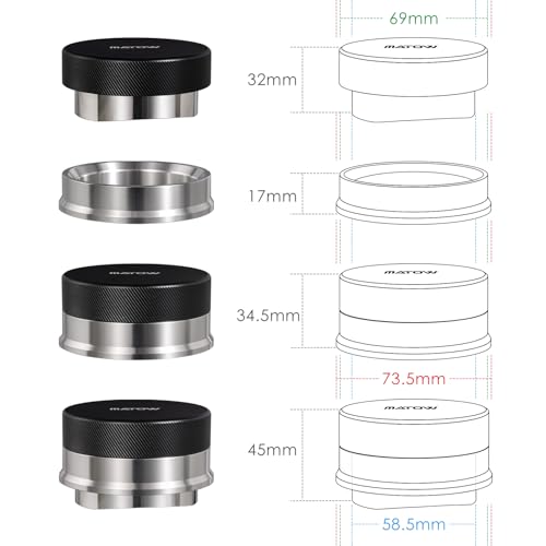 58mm Dosing Funnel & Gravity Distributor for 58mm Portafilter