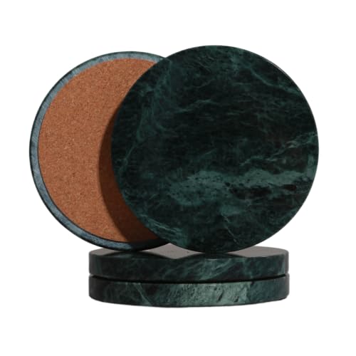 Green Marble Coasters Set of 4 (4 Count)