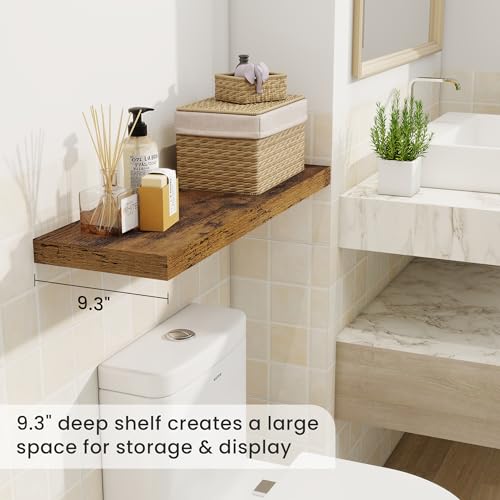 9.3Inch Deep Floating Shelves for Wall (2 Count)