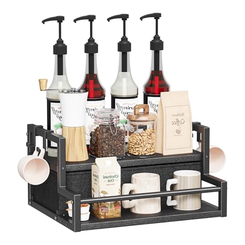 Coffee Syrup Organizer Rack