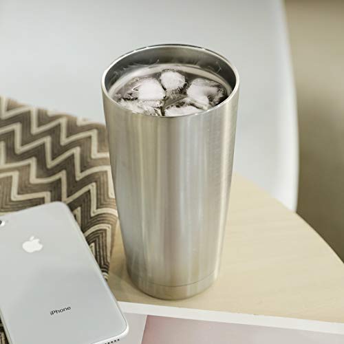 20oz Stainless Steel Tumbler Bulk with Lid (8 Count)