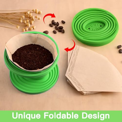 Collapsible Pour Over Coffee Dripper Set (2 Count)