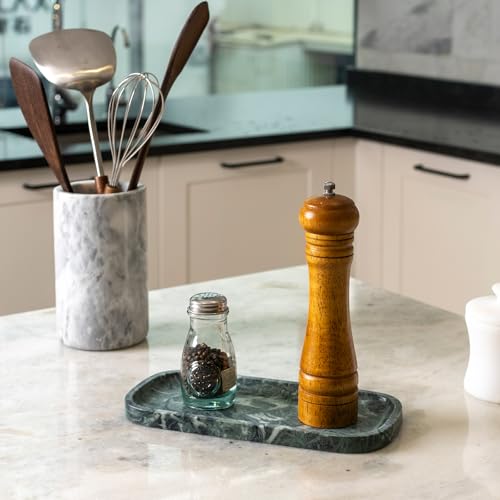 Marble Tray 10"x5" Marble Vanity Tray for Bathroom Countertop Kitchen Sink