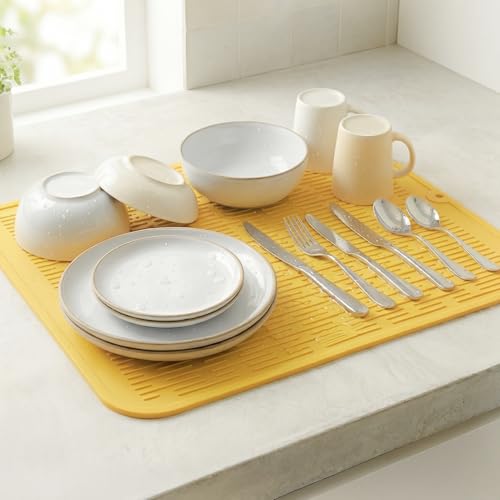 Silicone Dish Drying Mat for Multiple Usage