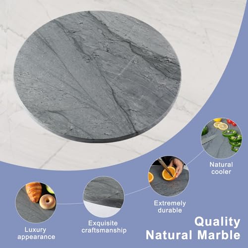 16" Grey Marble Pastry Cutting Board