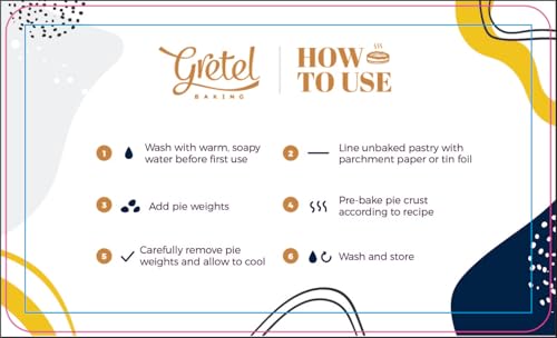 Anti Roll Glass Pie Weights for Baking Crust