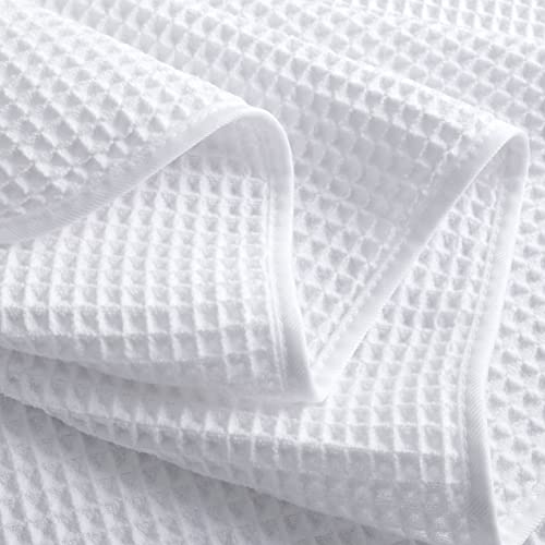 430 GSM Poly Blend Microfiber Quick Dry Waffle Bath Towel (4 Count)