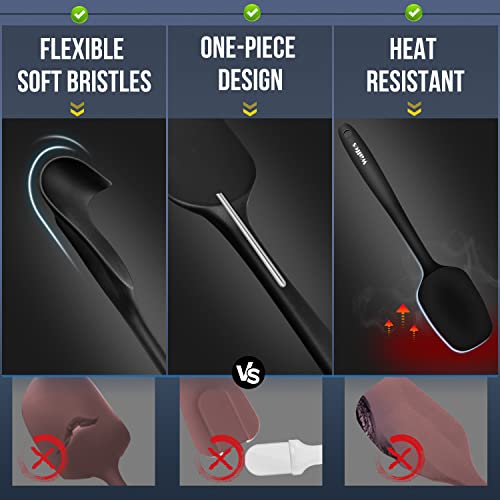 600°F High Heat Resistant Silicone Spatula Set of 5 (5 Count)