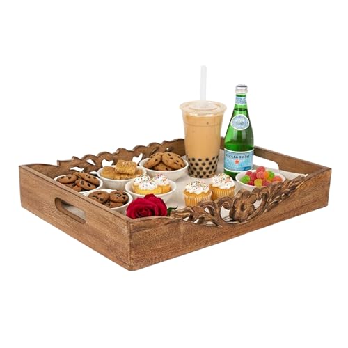 Orchid Mango Wood Serving Tray