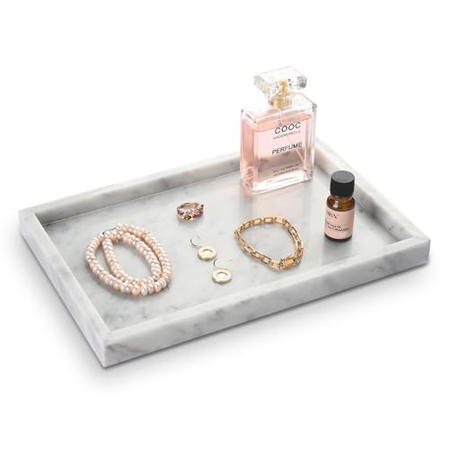 Italian White Marble Vanity Tray
