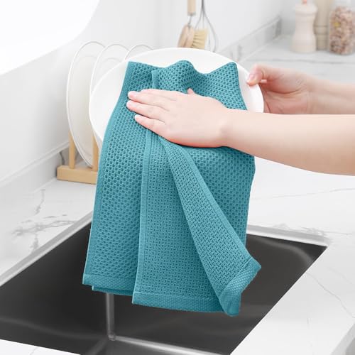 100% Cotton Waffle Weave Kitchen Dish Towels 24 (24 Count)