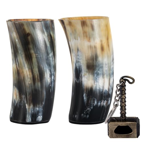 Viking Drinking Horn Mug Set of 2 (2 Count)