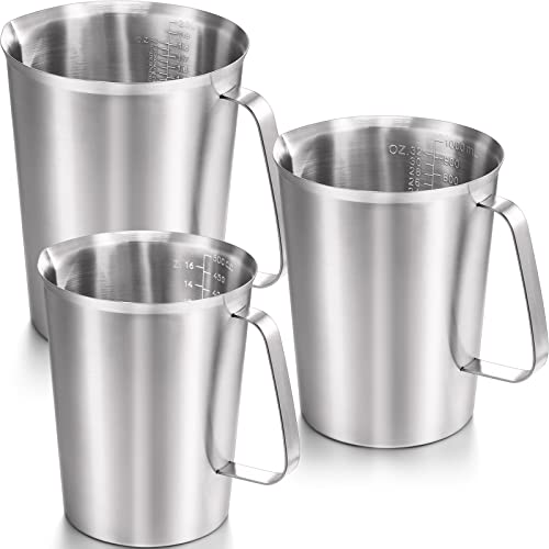 3 Pack Stainless Steel Measuring Cups