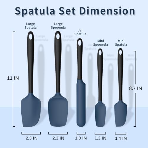 Silicone Spatula Set of 5 (5 Count)