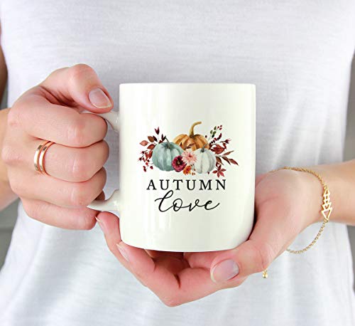 Fall Burgundy Marsala 11oz. Ceramic Coffee Tea Mug