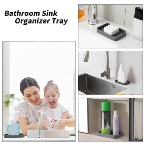 Silicone Kitchen Sink Organizer Tray for Multiple Usage