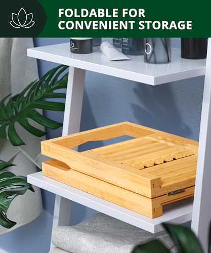 Premium Foldable Bathtub Tray Caddy