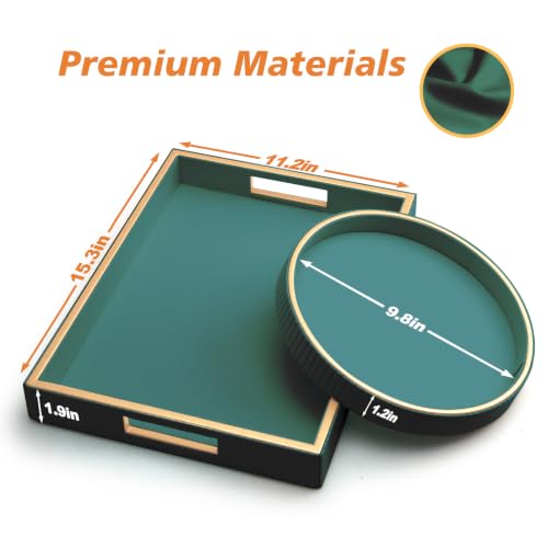 Leather Tray Desktop Storage Organizer