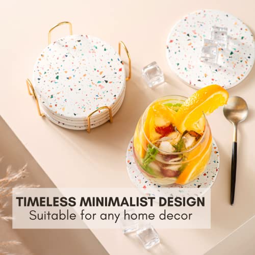 Terrazzo Coasters Set of 6 (6 Count)