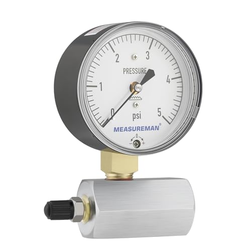 Diaphragm Type Capsule Low Pressure Gauge with Valve