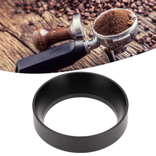 Dosing Rings Aluminum Coffee Powder Dosing Rings Funnel with Magnetic Replacement Coffee Maker Accessory Black