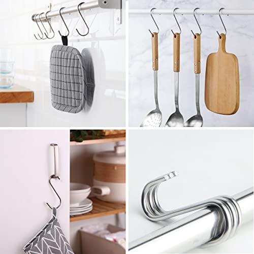 100 Pack Stainless Steel S Hooks (100 Count)