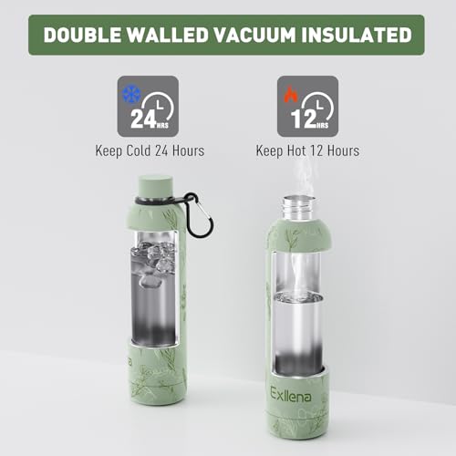 32oz Metal Water Bottle for Travel with Clip