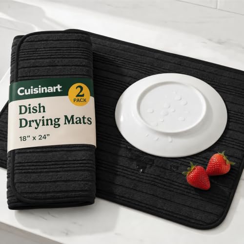 Cuisinart Dish Drying Mat for Kitchen Counter (2 Count)