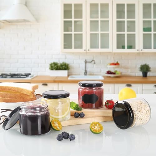 24Pack 5oz Glass Jars with Lids (12 Count)