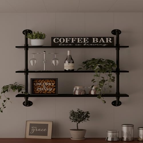 Industrial Pipe Shelf Shelving Bookcase