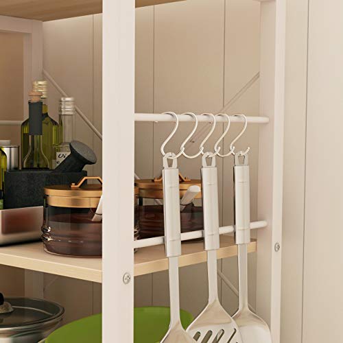 Standing Baker's Racks Appliance Table Small Rolling Kitchen Cart Microwave Cart Stand