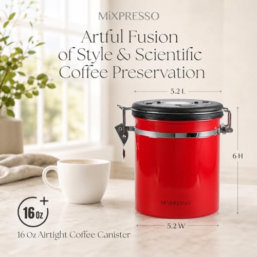 Red Coffee Canister