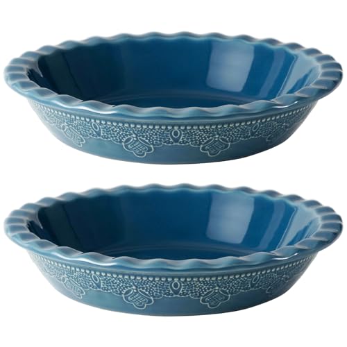 Pie Pan 9 Inch Ceramic Pie Dish (2 Count)