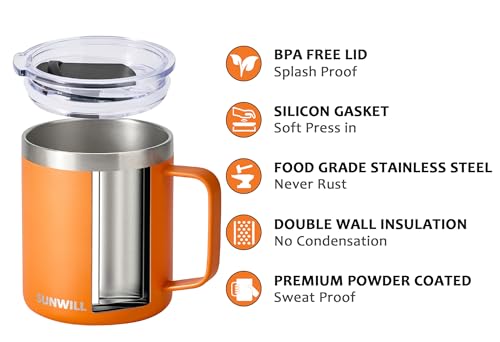 Insulated Coffee Mug with Lid