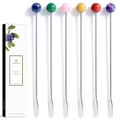 6 Pcs 7.5'' Metal Stir Sticks