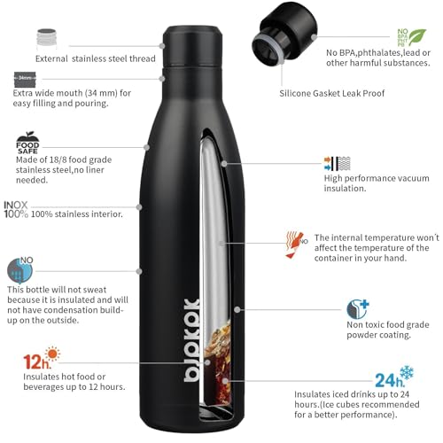25 oz Insulated Stainless Steel Water Bottle