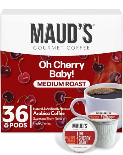 Cherry Flavored Medium Roast Coffee Pods (36 Count)