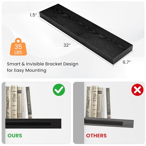 Floating Shelves for Wall (2 Count)