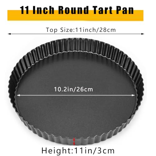 Tart Pan 11 Inch Tart Pan Carbon Steel Round Non