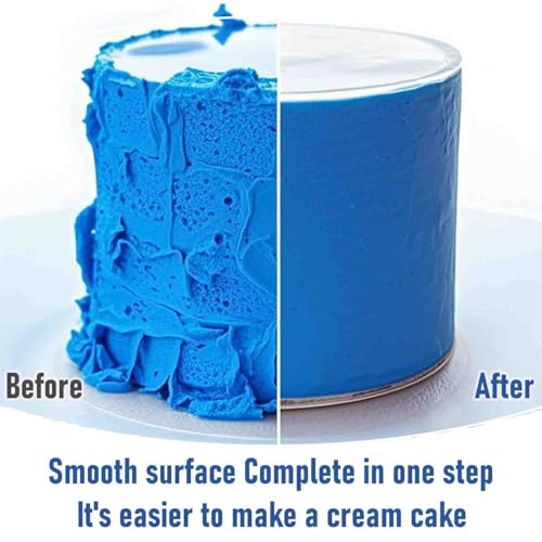 6 Piece Clear Acrylic Cake Decorating Scraper Set
